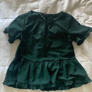 Madewell Forest Ruffle Blouse